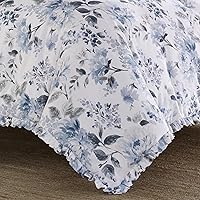 Vista 7 de Laura Ashley Home - Juego de funda de edredón tamaño individual, ropa de cama reversible de algodón con funda a juego, decoración ligera del hogar