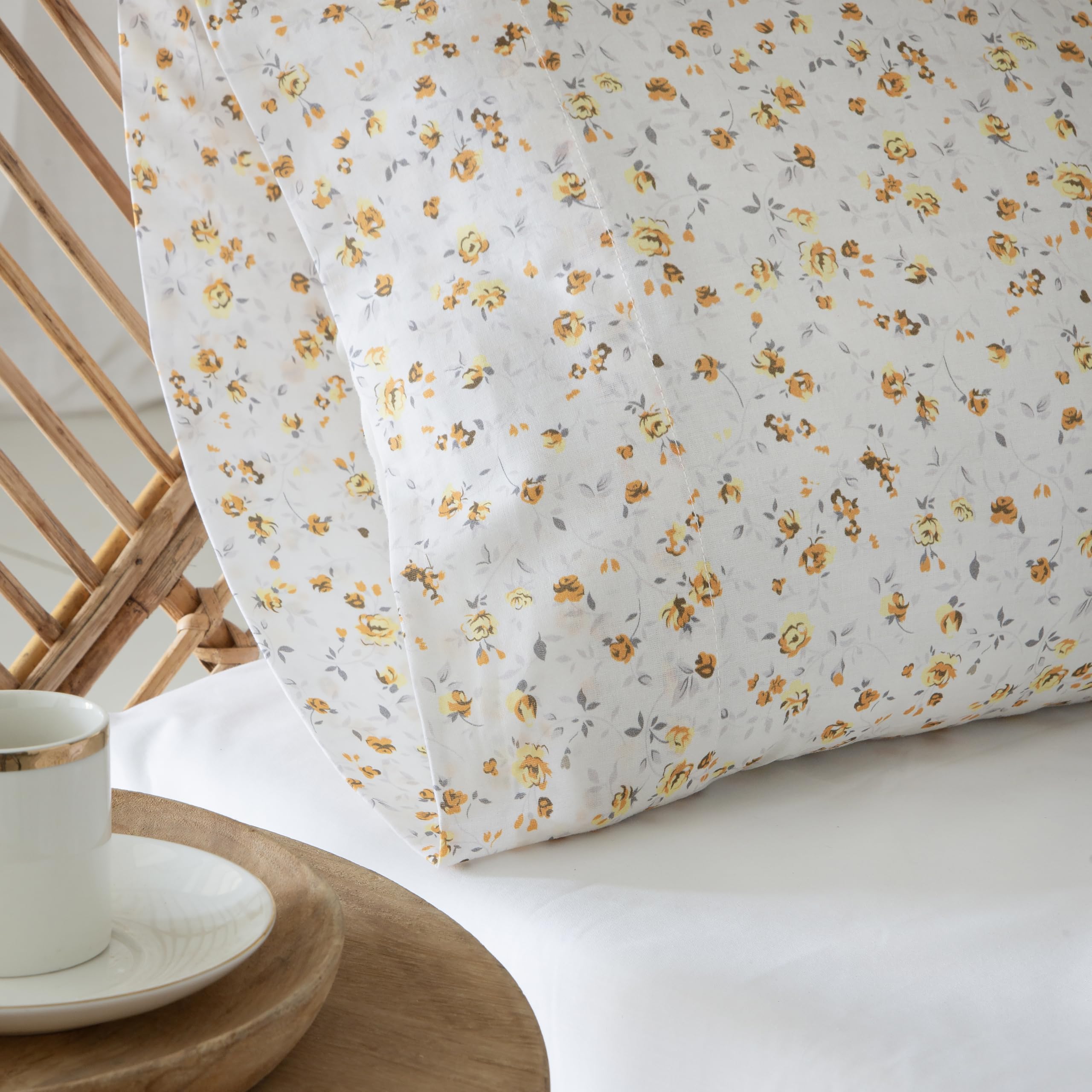 COTTON ARTean Funda Nórdica Cama 150 Algodón NANSA Beige Botones