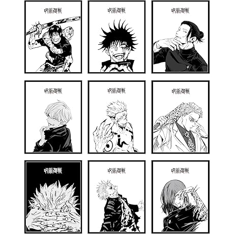 Bigwig Prints Jujutsu Kaisen Wall Art - Vibrant Manga Posters for an Immersive Anime Experience