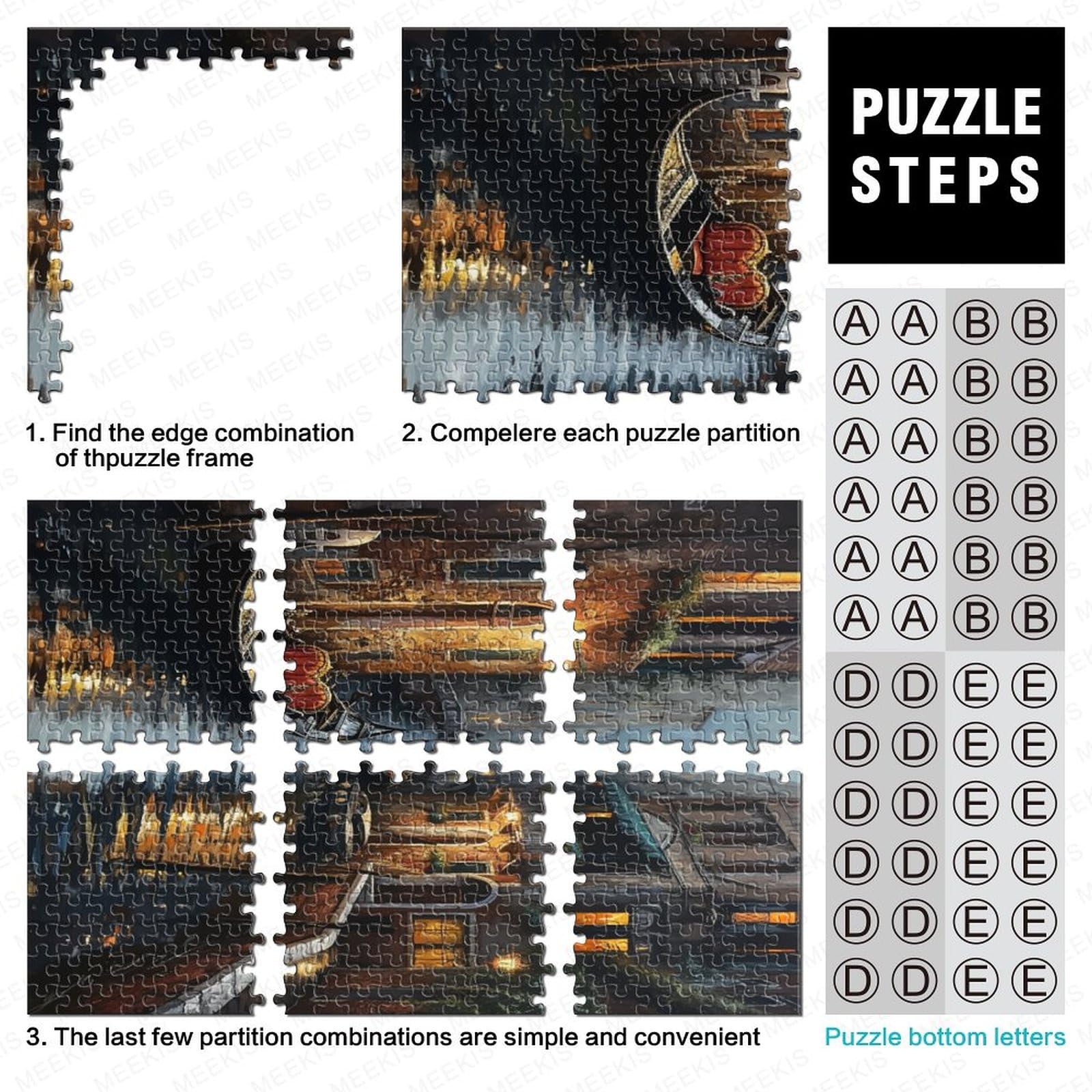 Venice Water City Puzzle Da 1000 Pezzi Per Adulti Puzzle Da 1000 Pezzi Puzzle Da 1000 Pezzi Giochi Educativi Decorazione Della Casa Puzzle Può Essere Usato Come Regalo 1000pcs (75x50cm)