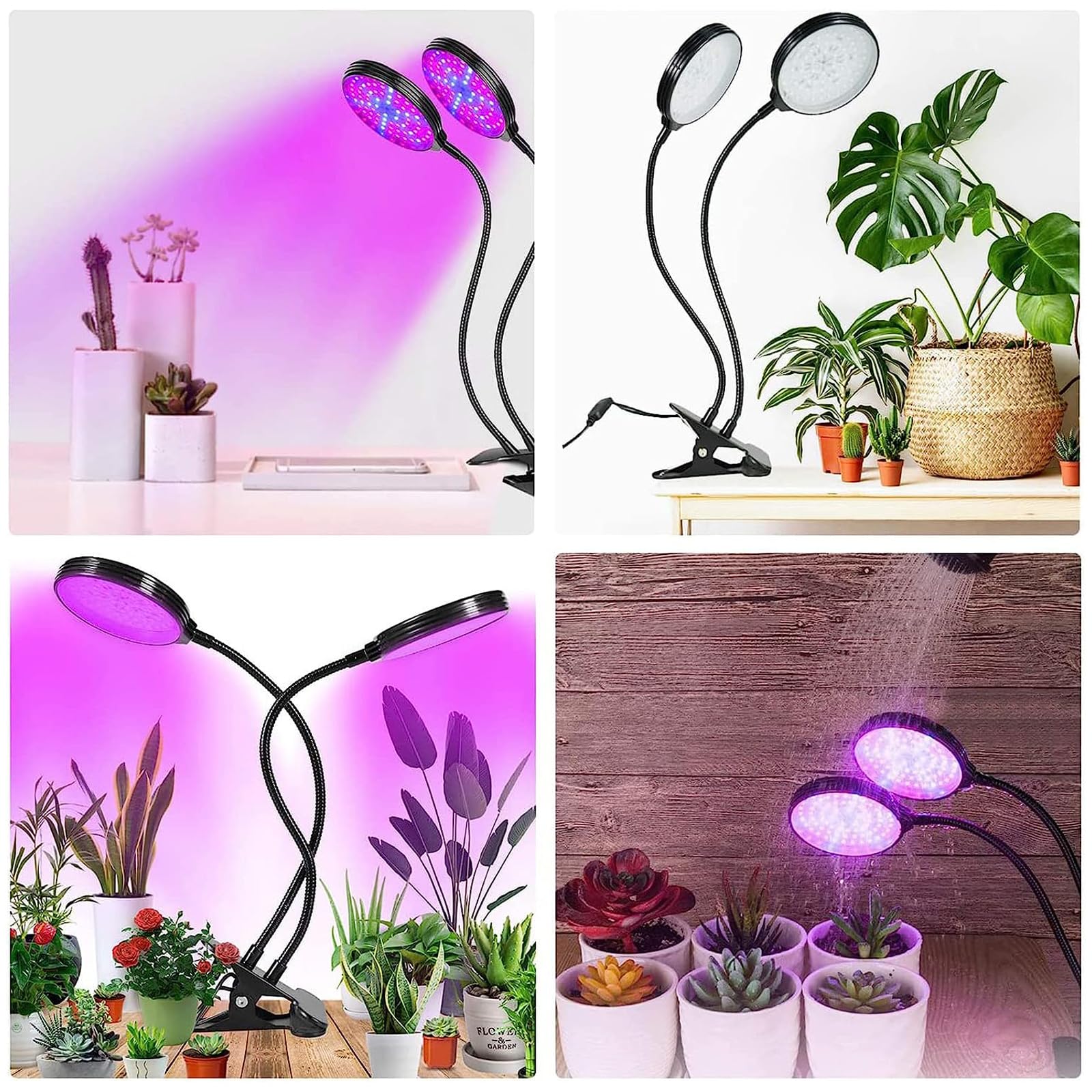 Amazon.co.jp: 植物育成ライト LED クリップ フルスペクトル USB