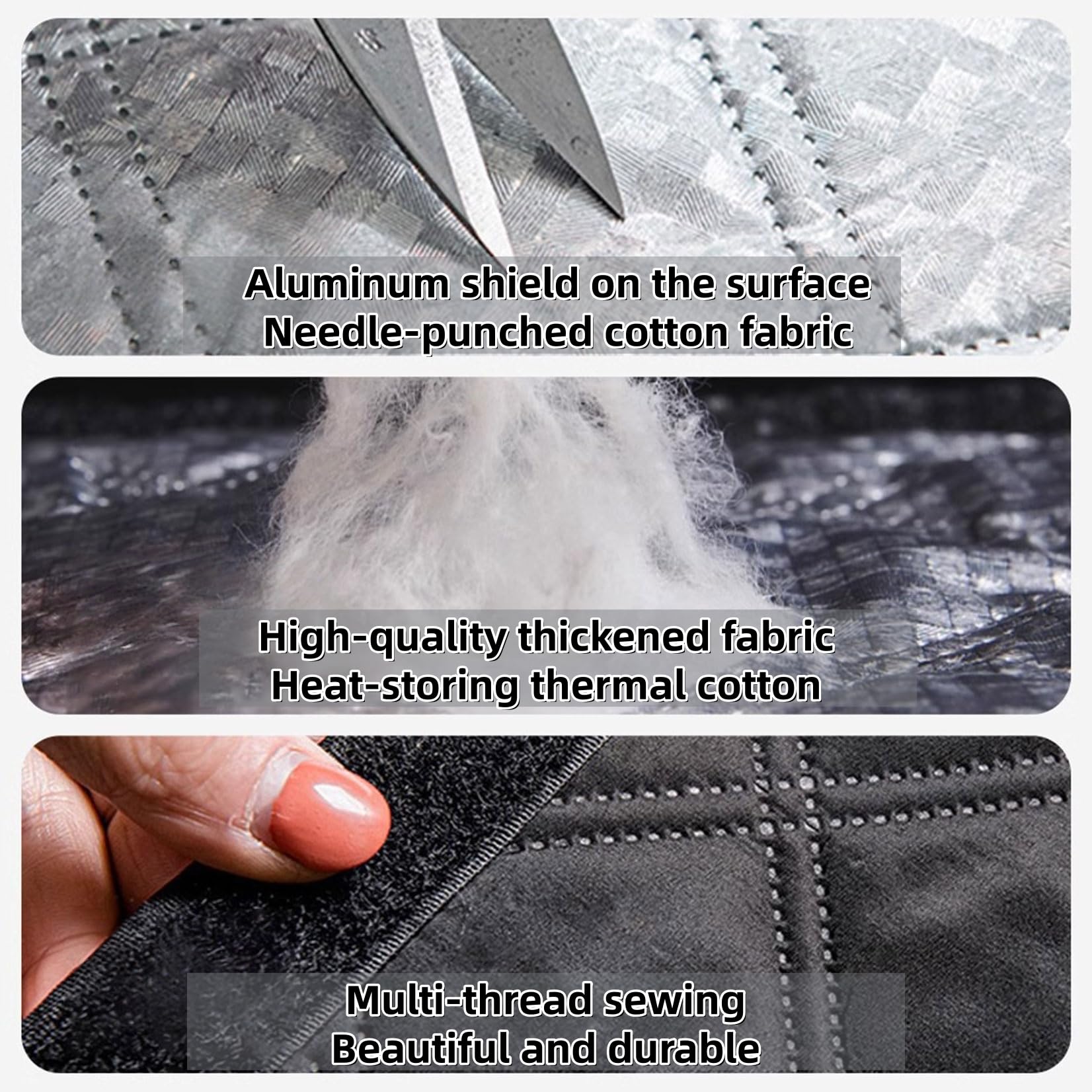 Aislante Termico Ventanas 115 x 170 cm Mantener El Aire Frío Fuera de La Ventana Película de Protección contra El Frío Incluye Cinta Adhesiva Doble Cara Personalizable, Gris