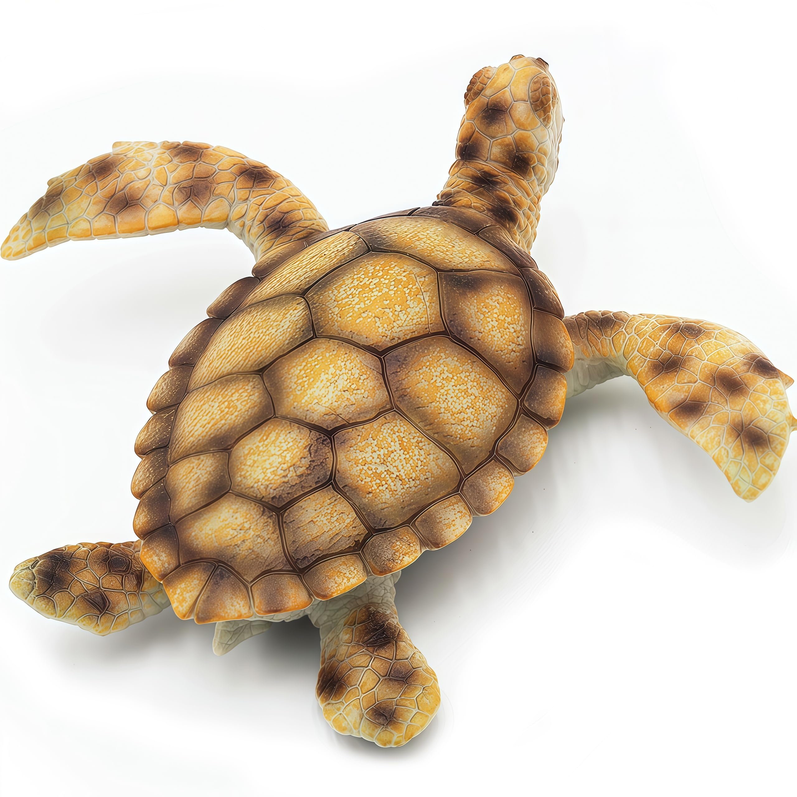 Gemini&Genius Sea Turtle Toy Marine Animal Figure Large Sea Animal Action Figure Ocean Educational Model, Backyard Garden Decoration, DIY Craft Decor, Swim Bath Toy for Kids