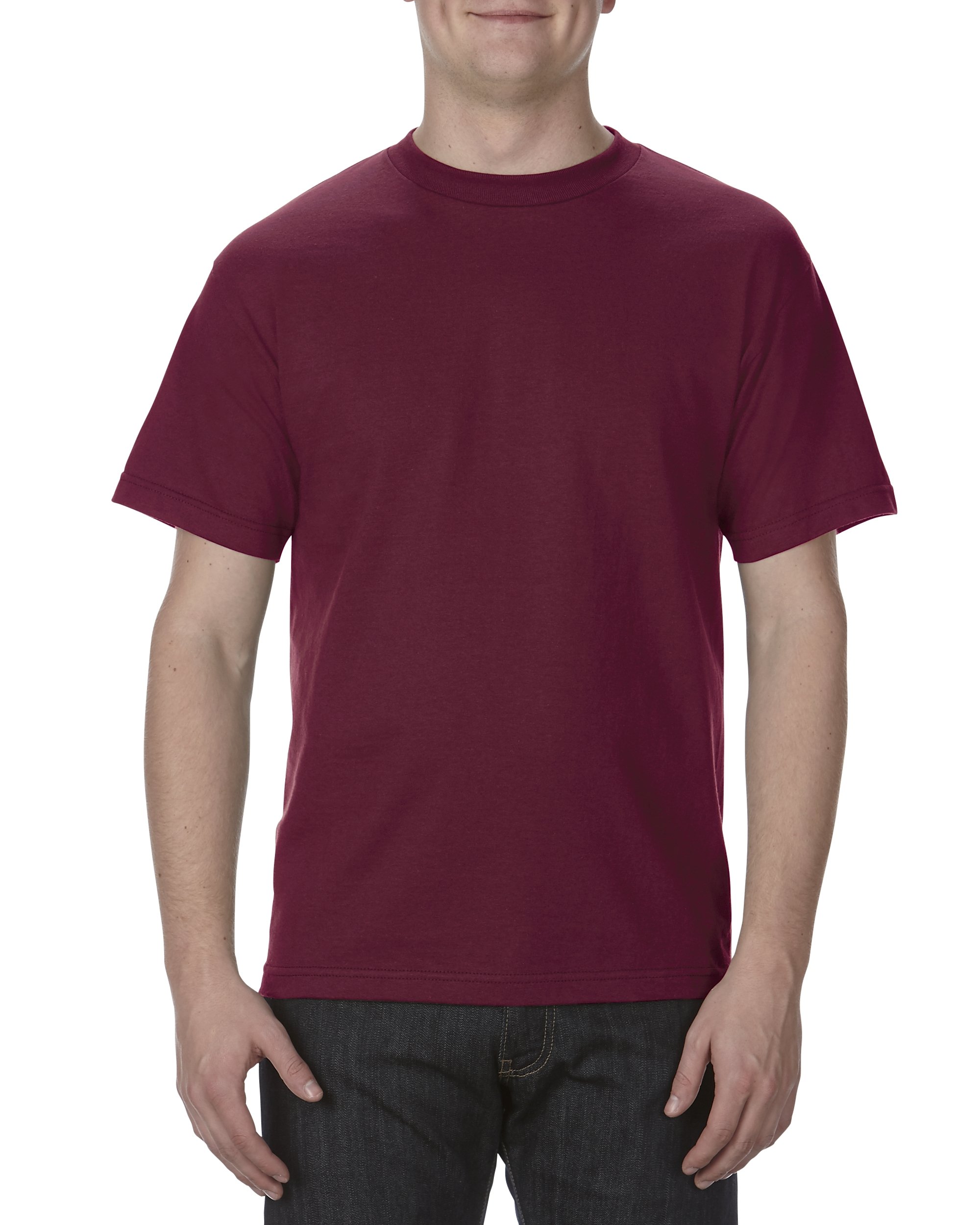 Alstyle ApparelAAA Men's Classic Cotton Short Sleeve T-shirt, Burgundy, 2XL