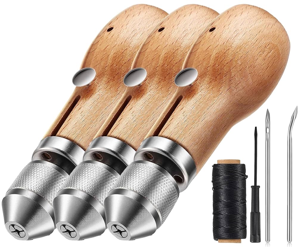 レザークラフト 針 手縫い 4個セット レザークラフト用