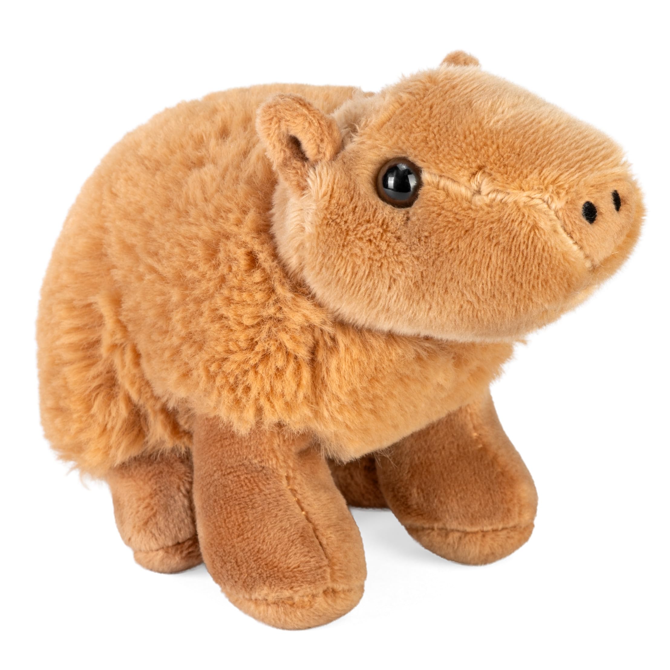 Wild Republic Pocketkins Eco Capybara, Stuffed Animal, 5 Inches, Plush Toy, Made from Recycled Materials, Eco Friendly