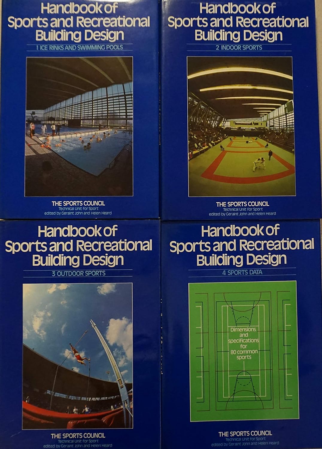 HANDBOOK OF SPORTS AND RECREATIONAL BUILDING DESIGN 4 VOLUMES Various