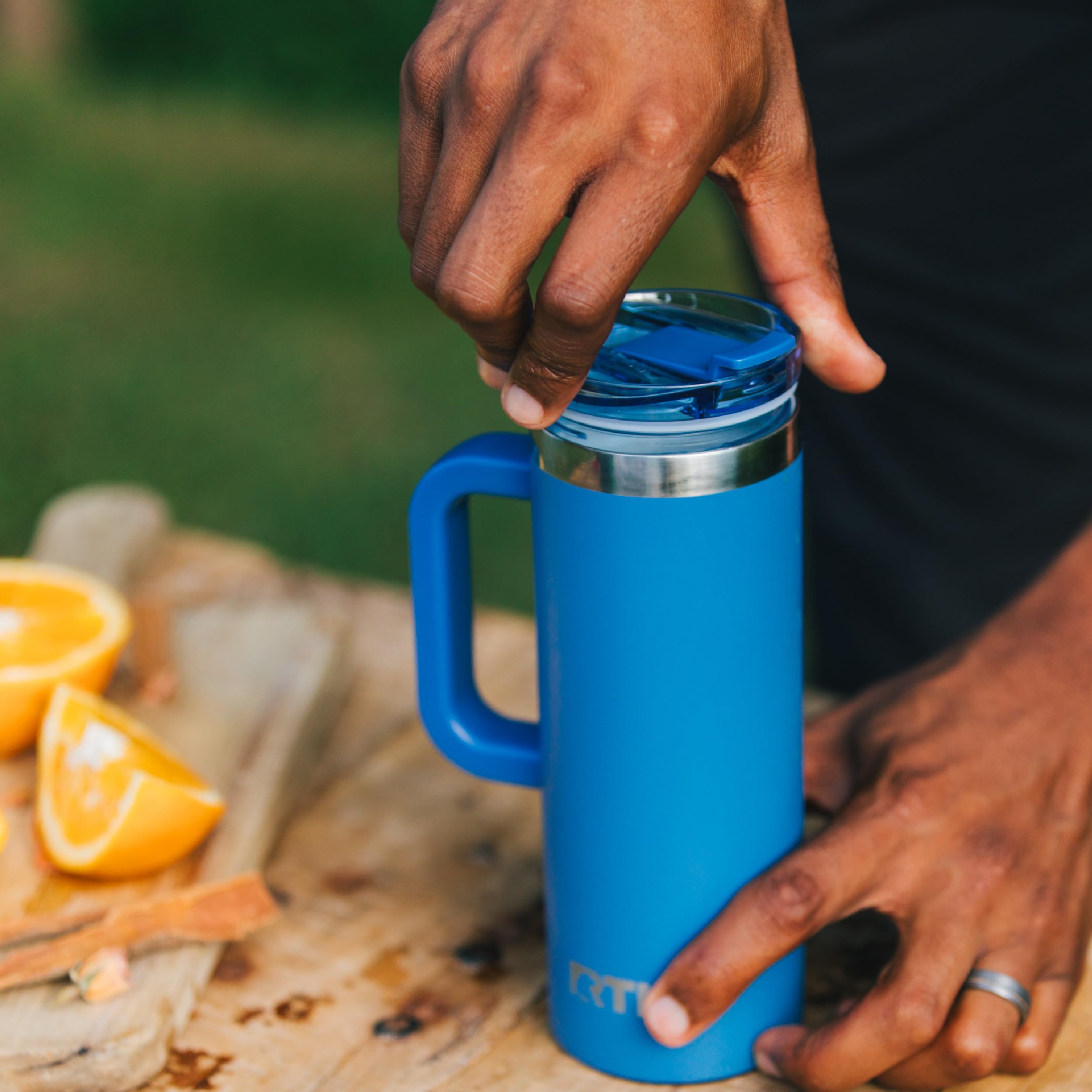 Amazon.com: RTIC 16oz Road Trip Travel Mug with Lid and Handle