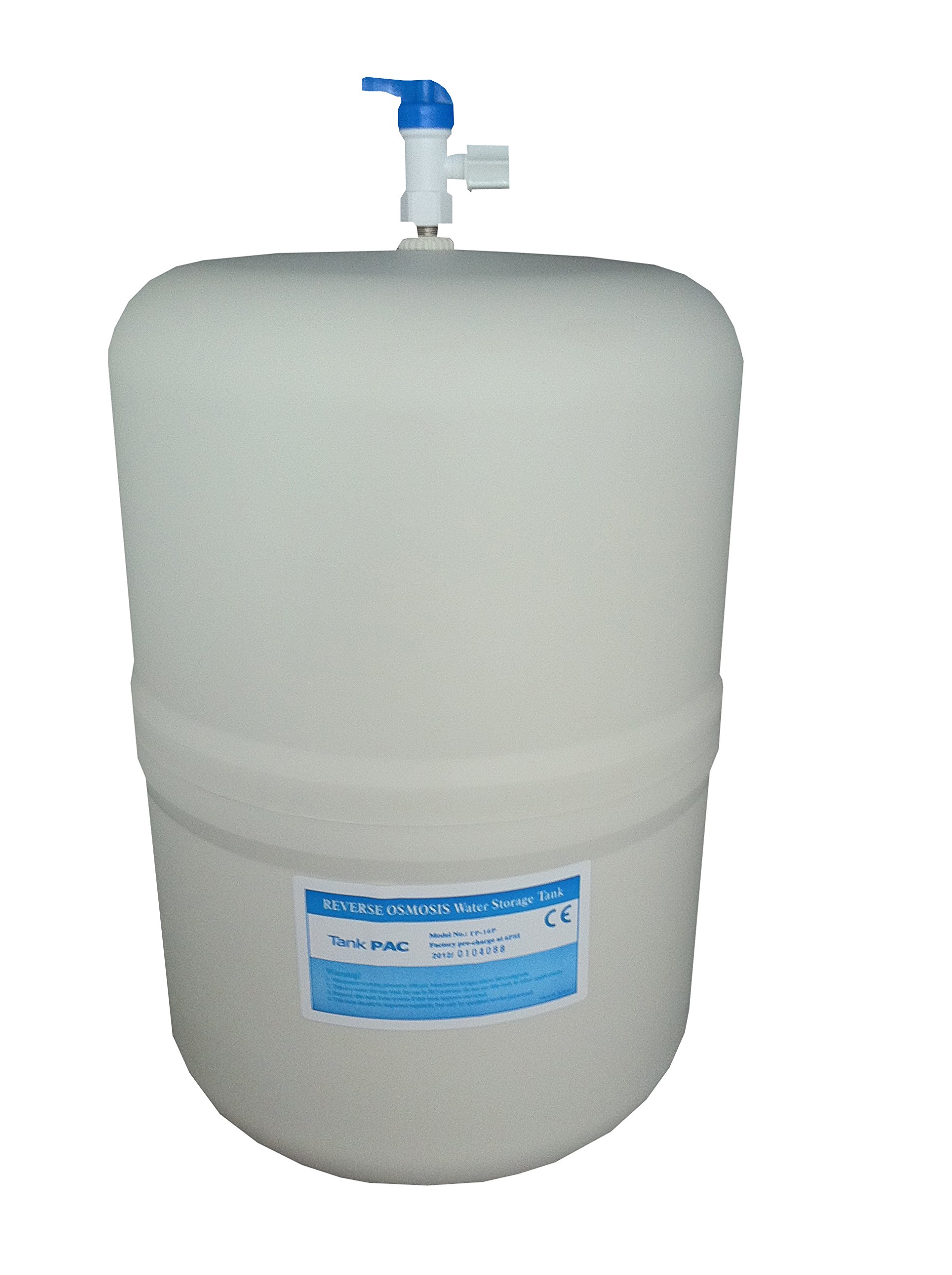 Reverse Osmosis Water Filter System 3 Gallon Storage Pressure Tank Takes 1/4" lldpe Pipe