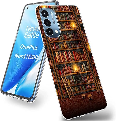 Miniatura 1 de Compatible con OnePlus Nord N200 5G, funda transparente de collage estético retro vaquera vaquera country chic para niñas y mujeres, bonita funda de