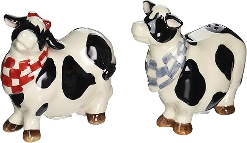 Appletree Design Barn Yard - Juego de sal y pimienta de vaca, 3-1/4 pulgadas, 3-1/2 pulgadas disponible en Yaxa Guatemala