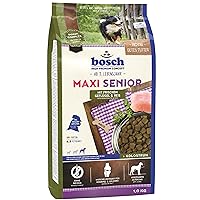bosch HPC Maxi Senior con pollame fresco e riso | Cibo secco per cani anziani di razza