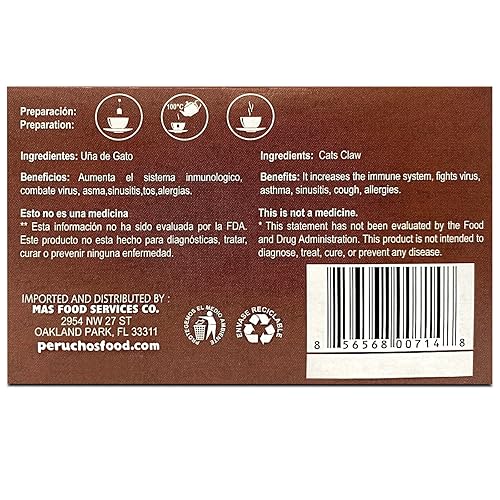 Miniatura 5 de Peruchef Te Una de Gato 60 sobres | 60 bolsitas de té Gatos garra Té Paquete de 3