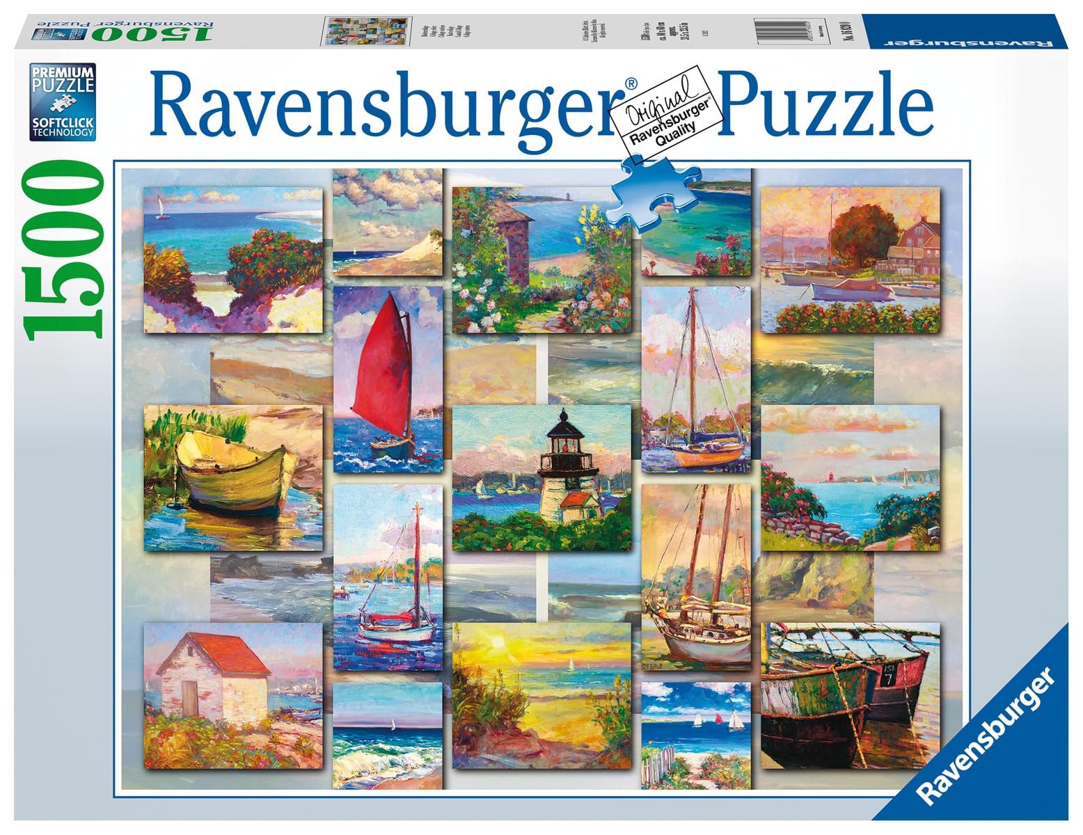 Ravensburger Coastal Collage 1500 Piece Jigsaw Puzzle for Adults - 16820 - Every Piece is Unique, Softclick Technology Means Pieces Fit Together Perfectly - Image 2
