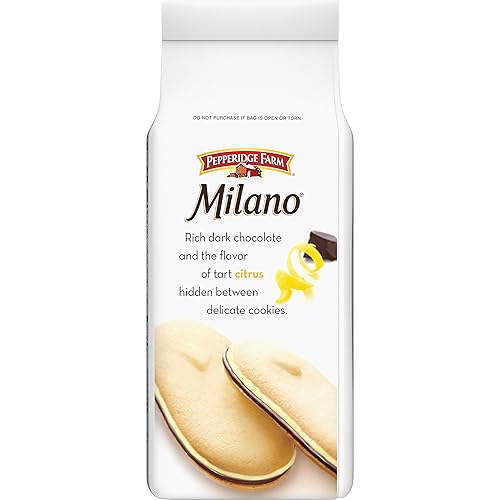 Vista 13 de Pepperidge Farm, Milano, galletas, chocolate negro, 22.5 onzas, paquete múltiple, tina, paquetes de 2, total de 30