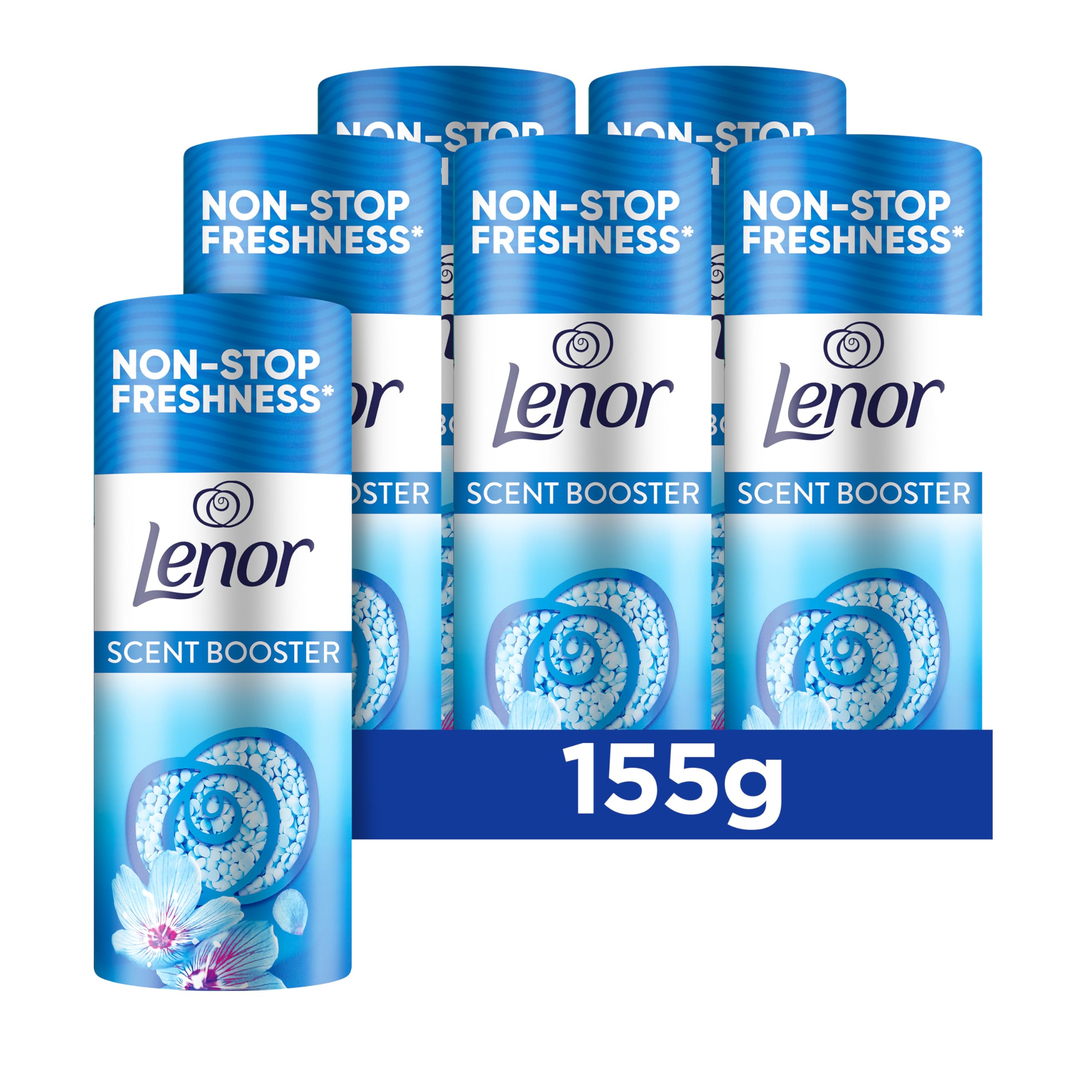 Lenor Laundry Perfume In-Wash Scent Booster, 6Pack x 155g, Spring Awakening | Spring Awakening, Non-Stop Freshness for Up to 12 Weeks