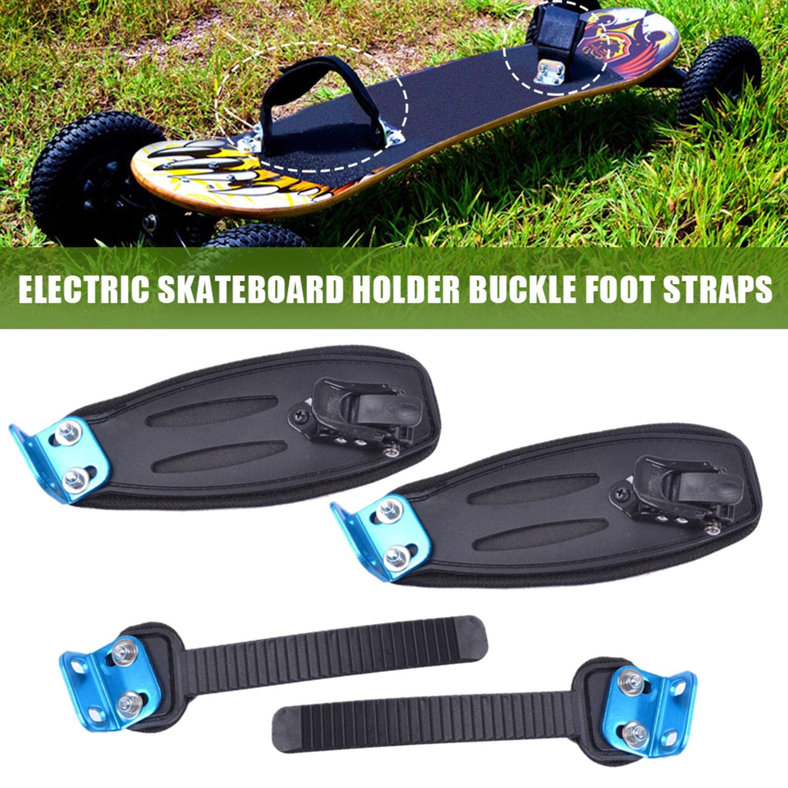 Soporte para Pies de Monopatín, Banda de Fijación para Pies de Patinete Eléctrico para Pieza de Longboard