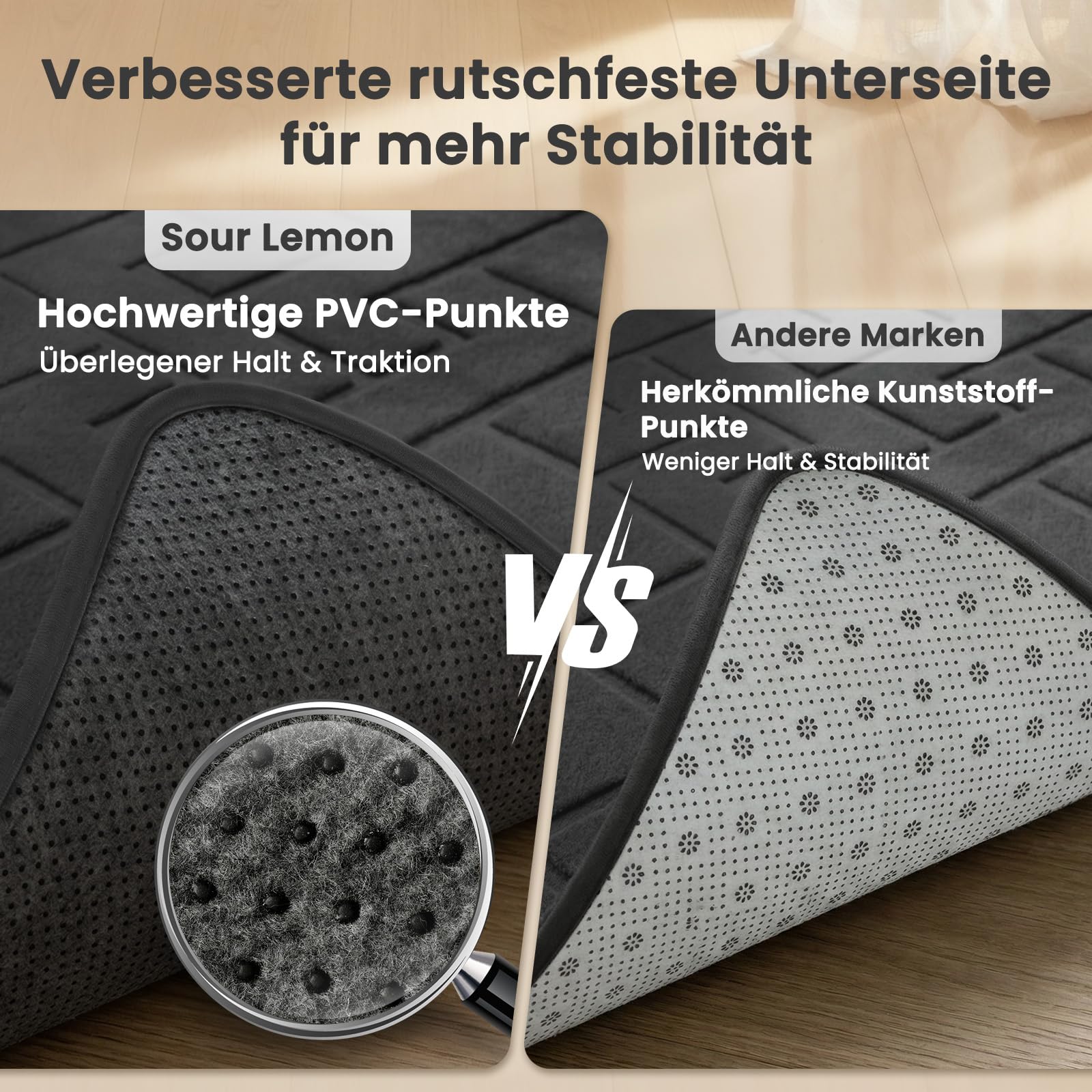 Treeboy Teppich Wohnzimmer 200x300 Waschbarer Teppiche Kinderzimmer Grau | 3D Z-förmiges Hoch-Tief teppiche Gegend, Weich Flauschige Carpet Kurzflor Rutschfester für Schlafzimmer,Kinderzimmer mädchen
