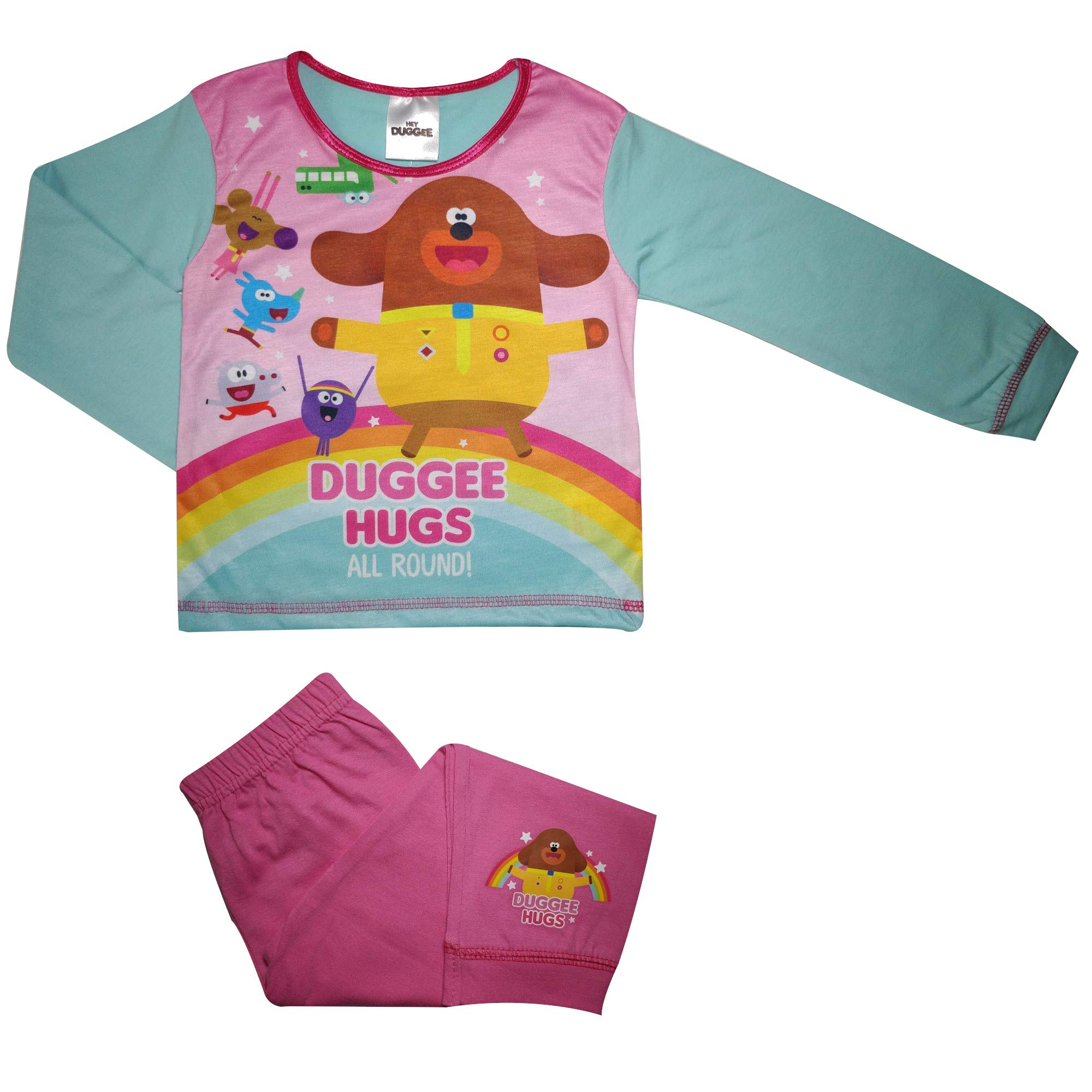 TDP Hey Duggee Girls Pyjamas, pjs (18-24 Months) Pink
