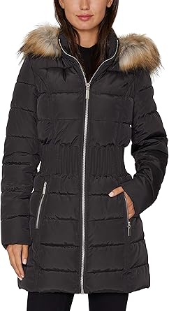 Laundry by Shelli Segal Women's 3/4 Puffer Jacket