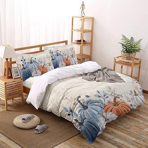 Juego de funda de edredón Queen Juego de funda de edredón de Navidad de 4 piezas de muñeco de nieve negro, juegos de ropa de cama de copo de nieve