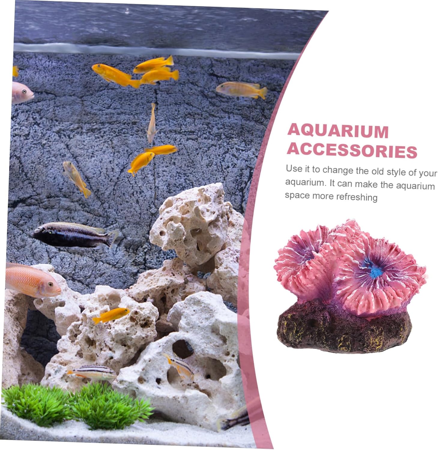 5pcs Simulated Coral Landscaping Fish Tank Floating Decor Freshwater Real Coral Fish Tank Aquarium Coral Aquarium Decoration Fish Tank Artificial Coral Decor C