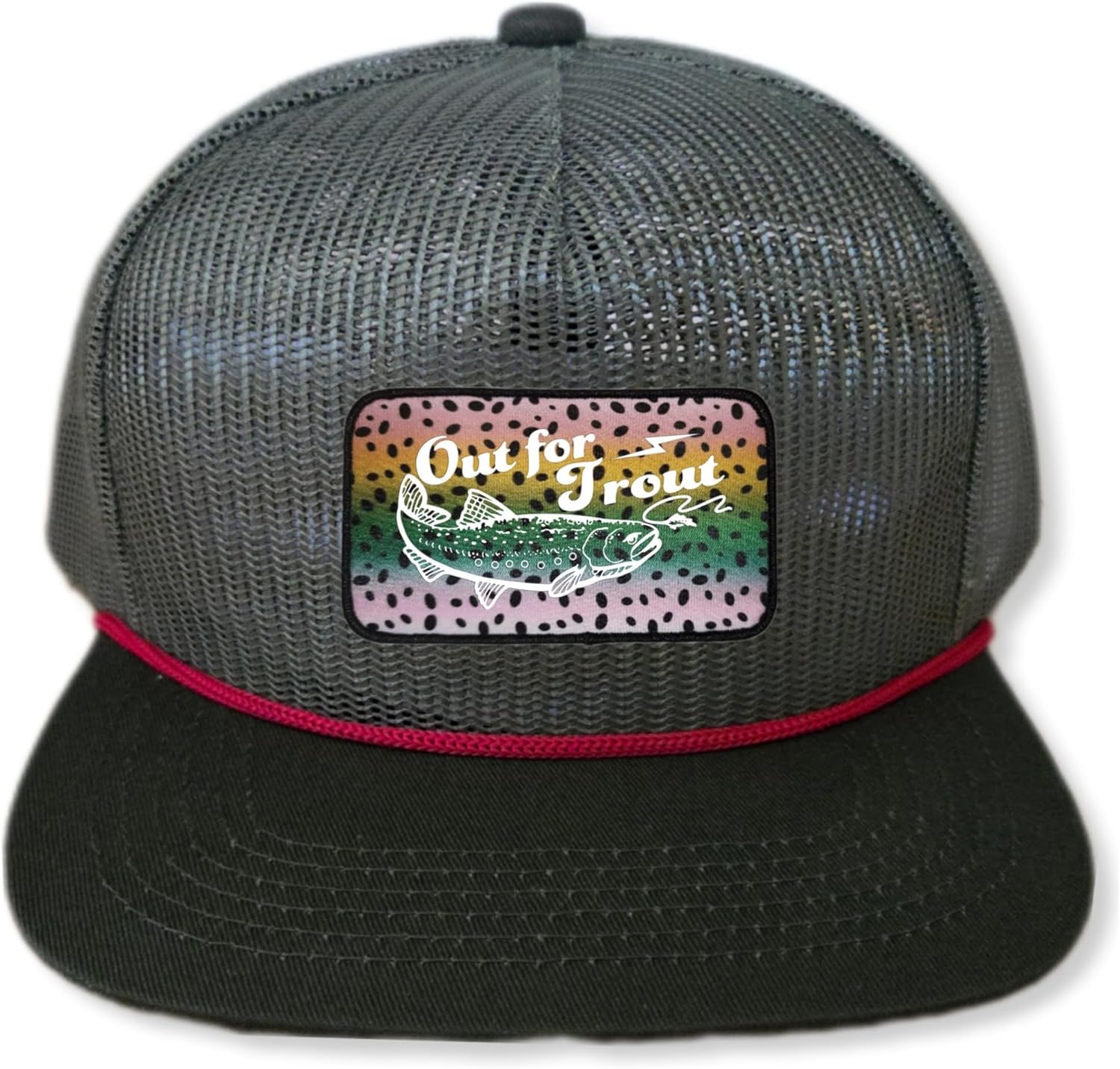 ThatsRad Out for Trout Corduroy Snapback Hat Cap Fly Fishing Fisherman