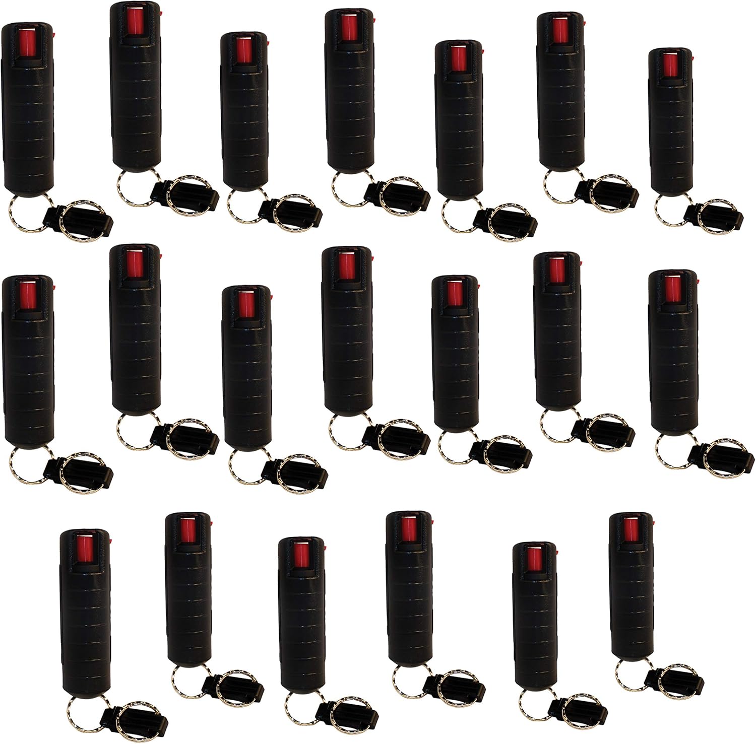Bulk Lot of Pepper Shot 1.2% MC Hard Case Pepper Sprays - Lot of 20 as Shown