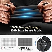 Vista 3 de Cubierta de parrilla resistente para Blackstone de 28 pulgadas con capucha, cubierta premium 5484 a prueba de roturas, cubierta plana para parrilla