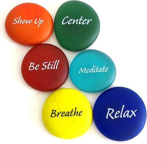 Miniatura 2 de Lifeforce Glass Piedras de conexión III, seis piedras de vidrio esmerilado para meditadores, yoguis, buscadores espirituales o cualquier persona que