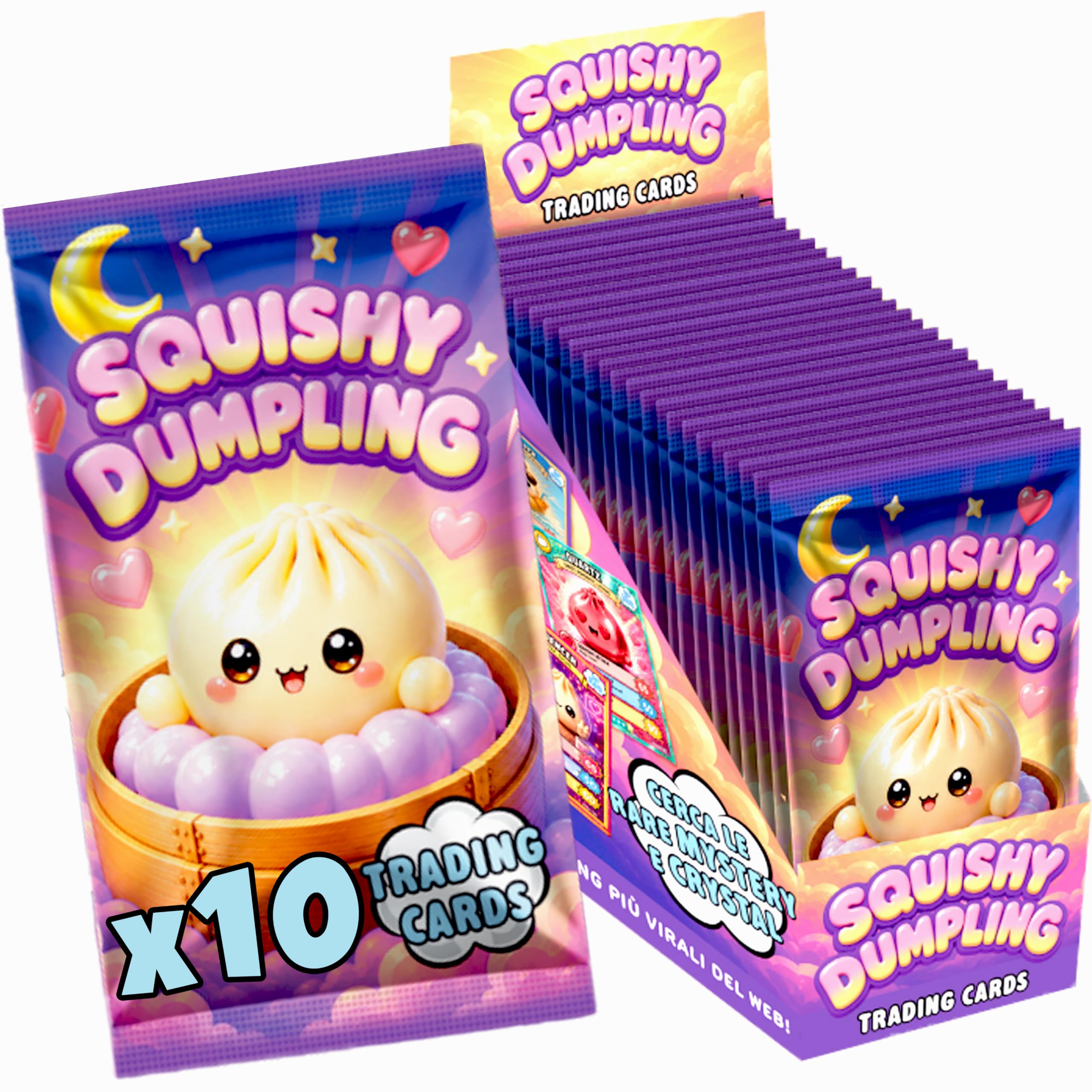 10 Packs of Dumpling Collection Cards, 50 Official Diramix Stickers