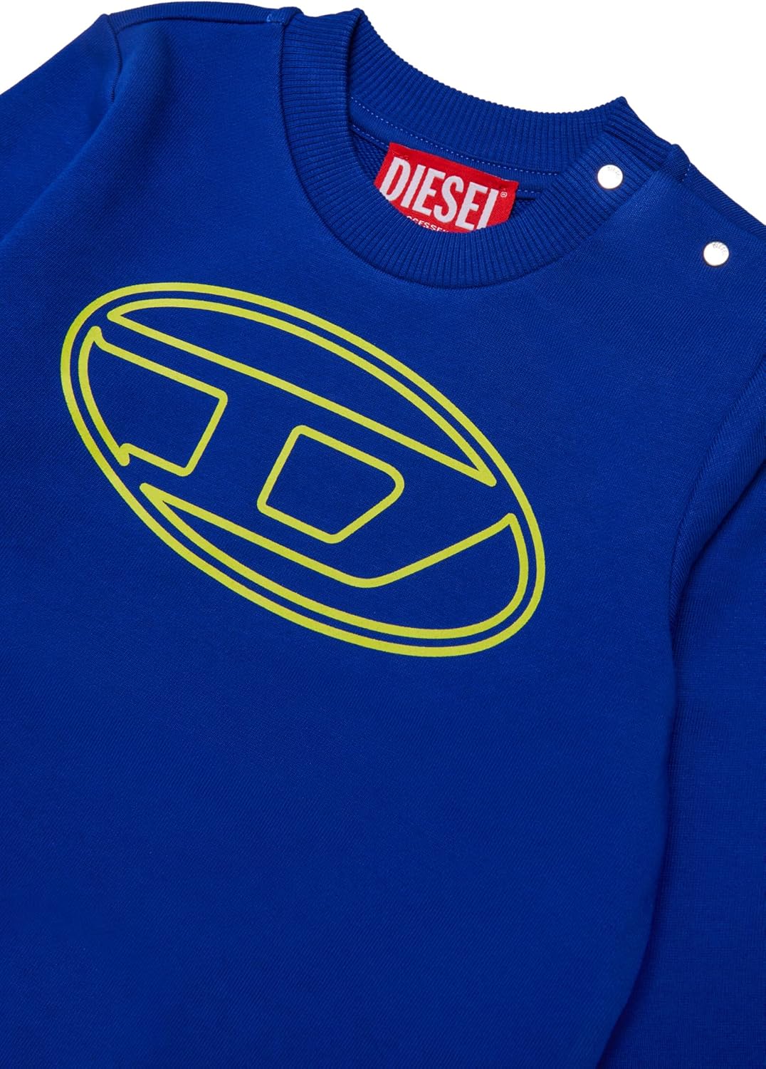 Diesel Baby Crew-neck Sweatshirt With Oval D Maxi Logo