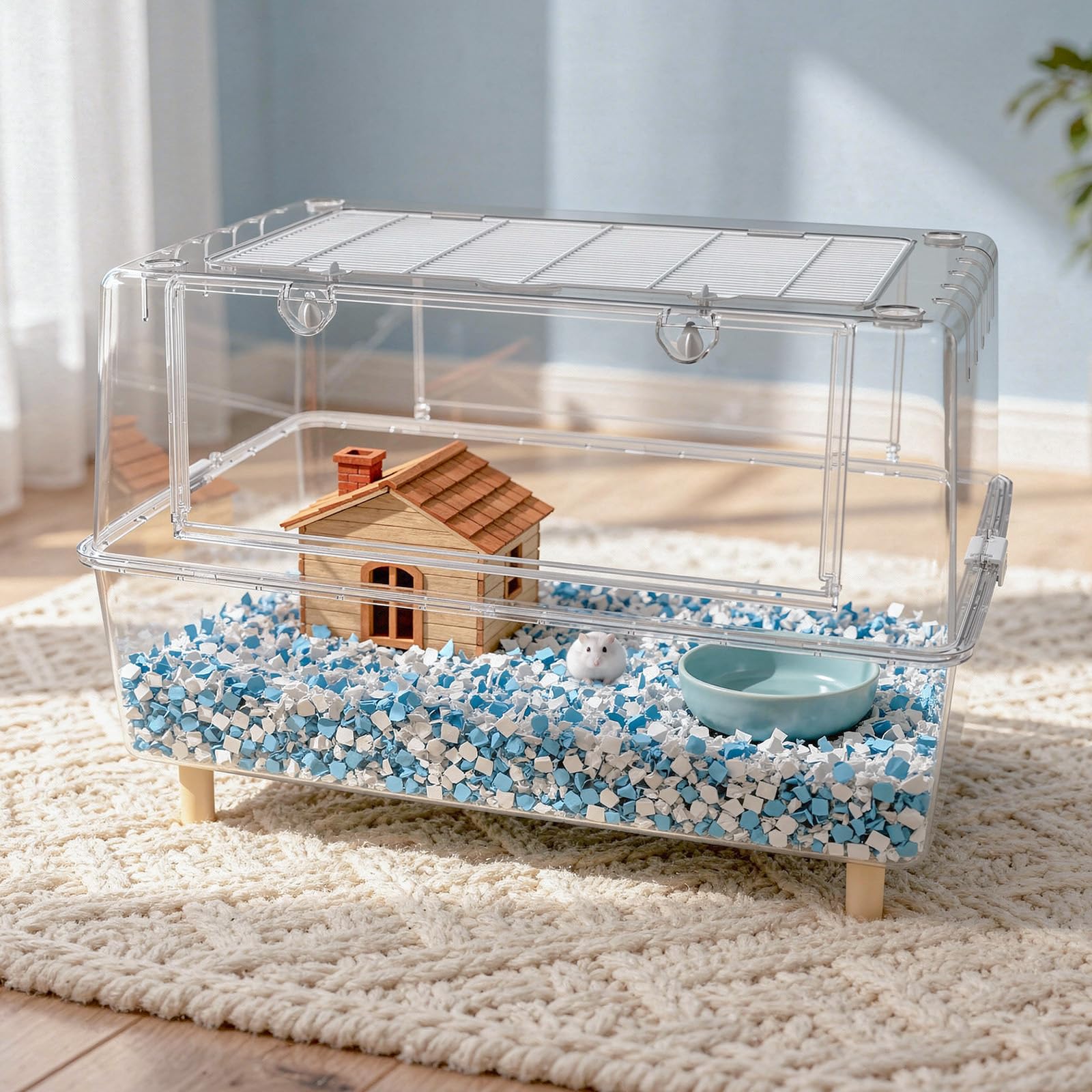 透明PET素材の飼育ケース 75cm Amazon | MCHNHUA 75cm PET 飼育ケース 20cm深型底トレイ 一体型