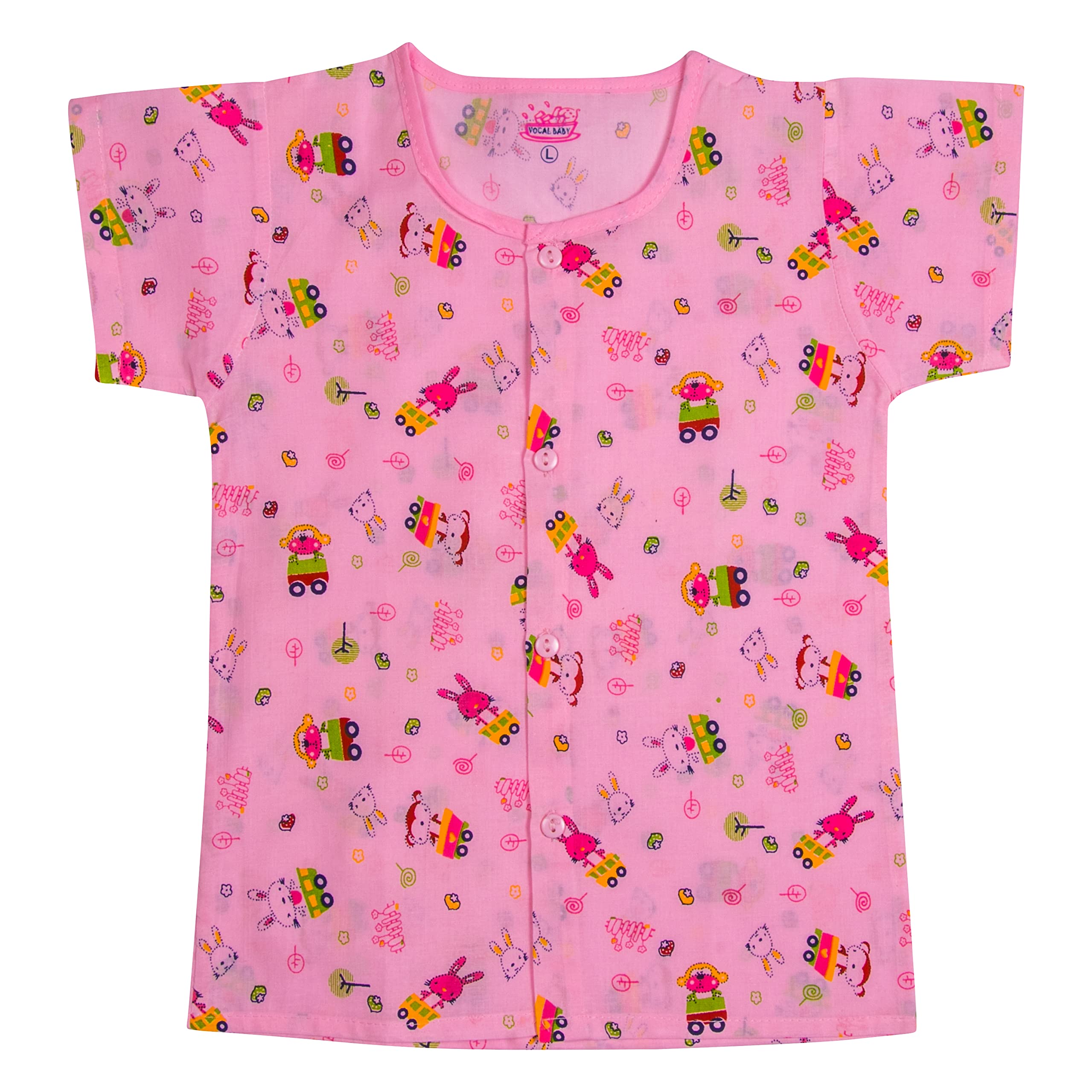 Dazzlia masleen Cotton t Shirt/Shirt Front Button Half/Full Sleeve for Summer boy (18-24 Months, Multicolored) 1