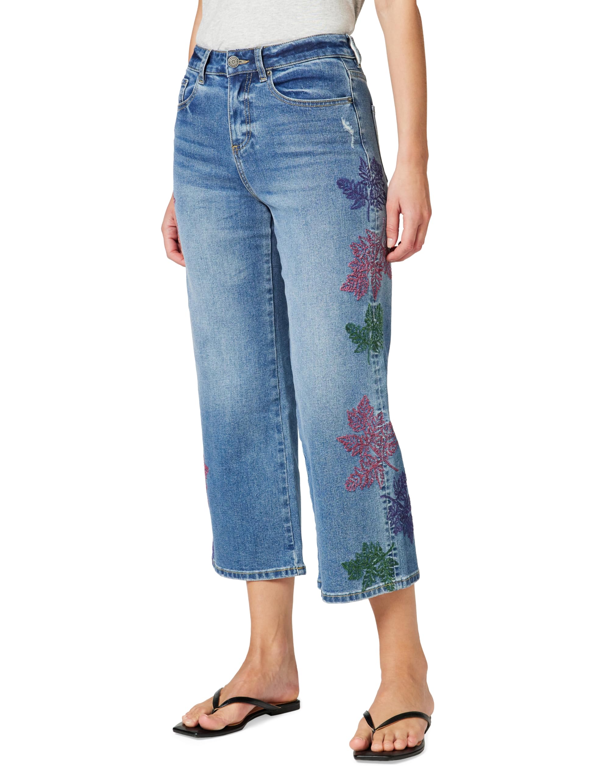 Desigual Women's Blue Denim_botani, 5053 Denim Medium Wash, 40