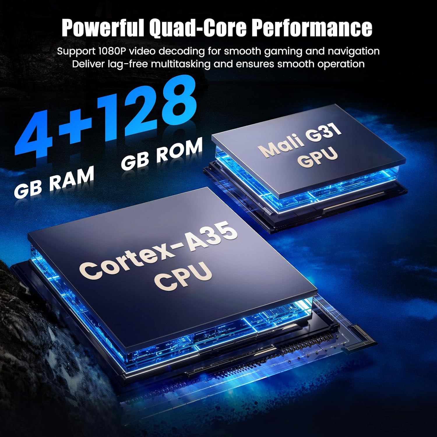 【4+128G】 Hikity Android Car Stereo for Chevrolet Camaro 2010-2015, 9” Incell Touchscreen Radio with CarPlay, Android Auto, Bluetooth, GPS Navigation, WiFi, FM, RDS + AHD Backup Camera