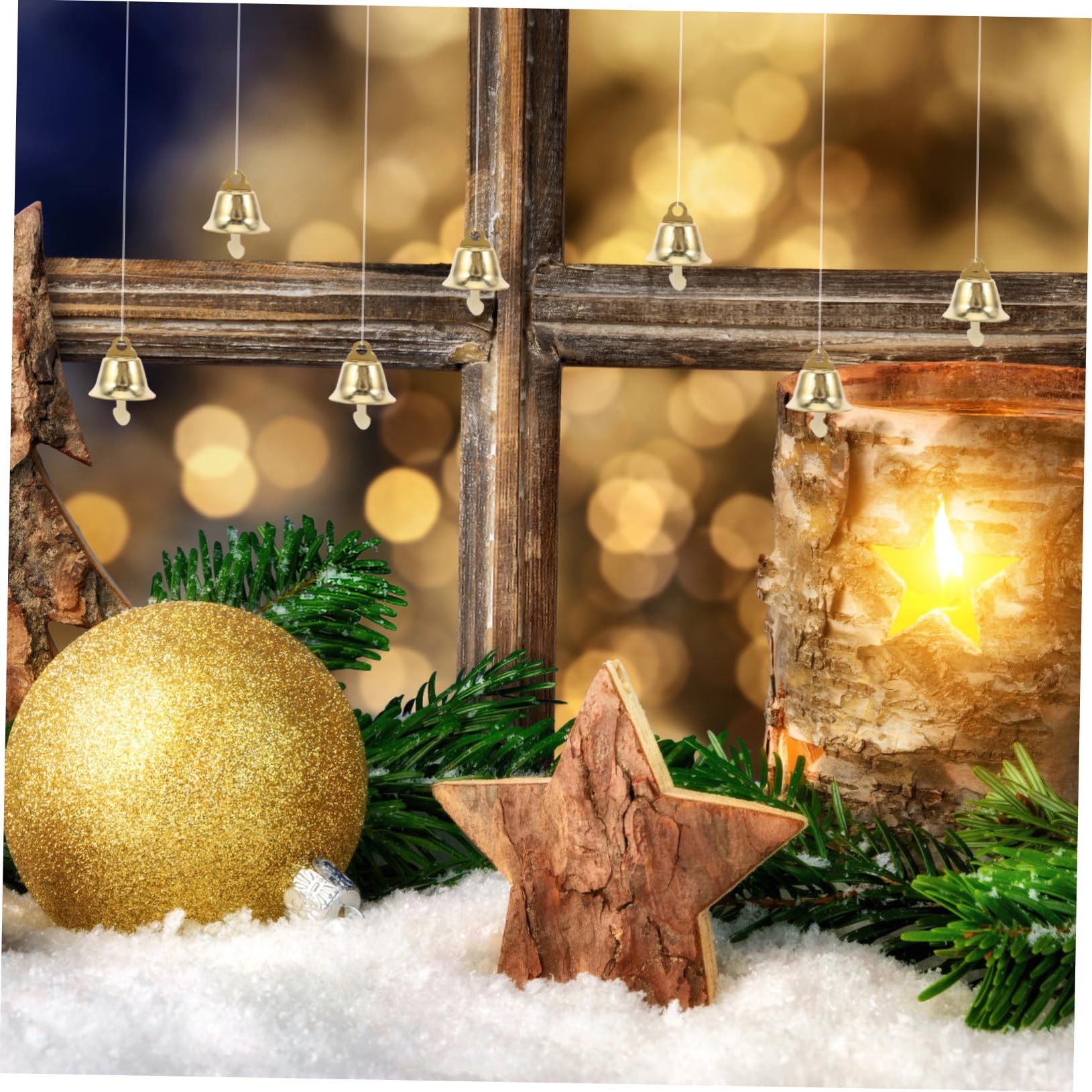 DOITOOL Campanelli Natalizi Mini Ciondolo a Campana 16 Mm Decorazioni Fai Da Te Dorate Per Albero Di Natale Addobbi Natalizi 120 Pezzi Accessori Per Artigianato e Carillon Eolico