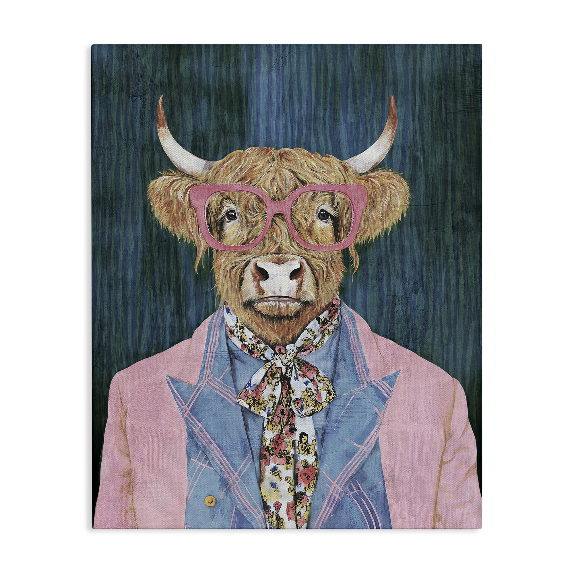 Stupell Industries Unframed 'Gentle Bull Portrait'| Canvas Art