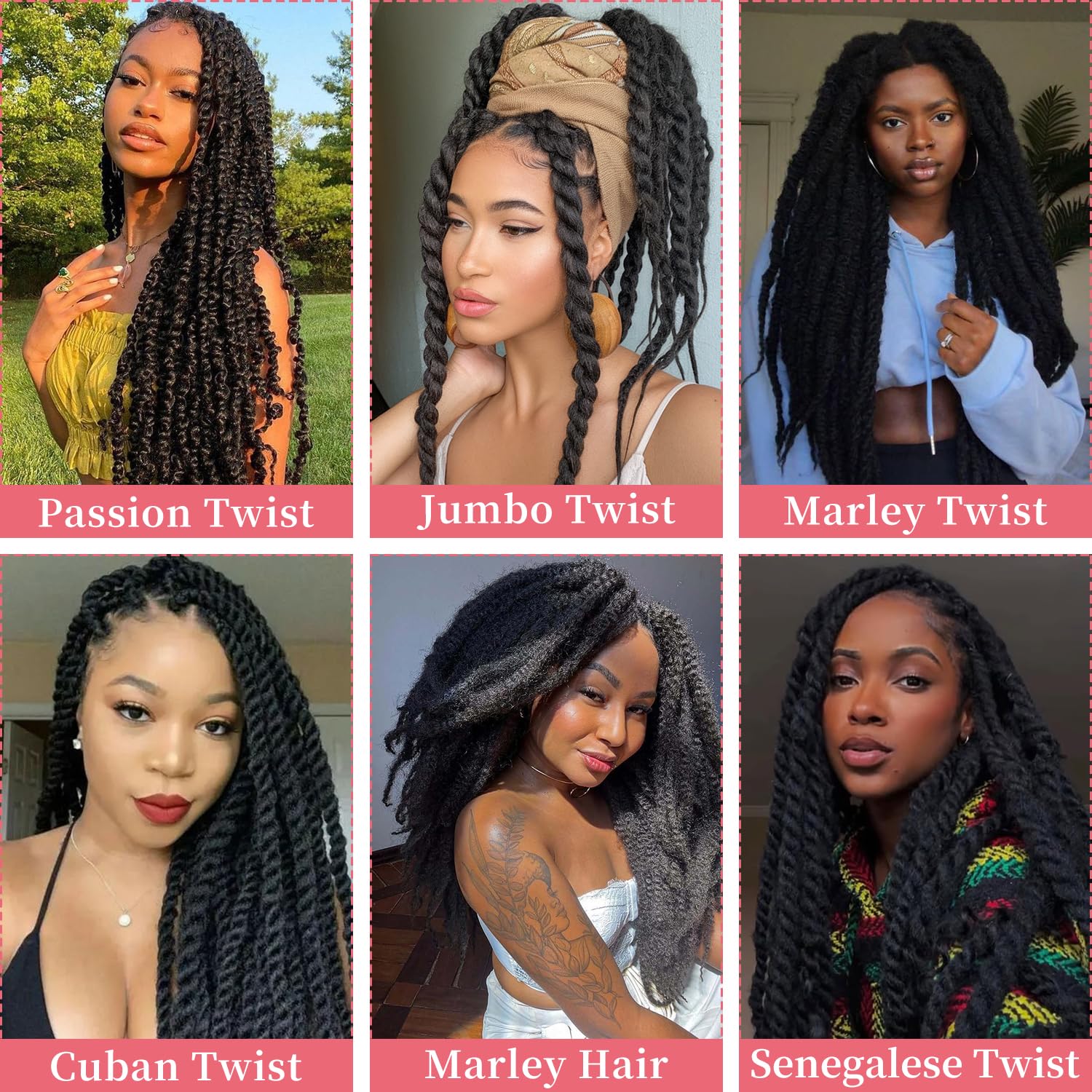 Marley Twist Braiding Hair Soft Synthetic Fiber