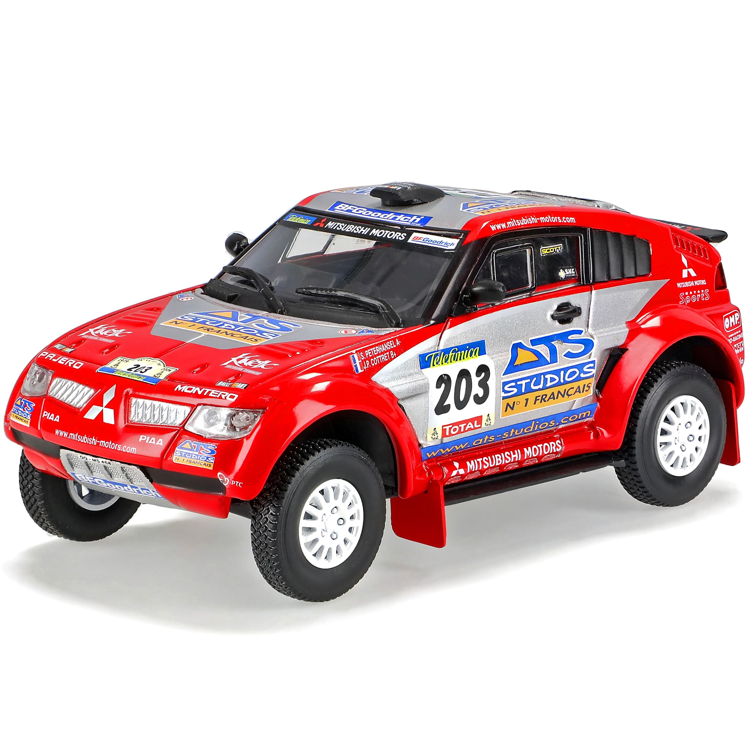NOREV パジェロEVOLUTION 2004 DAKAR Mitsubishi Pajero Evolution Rally Paris Dakar 2004 - 1:43