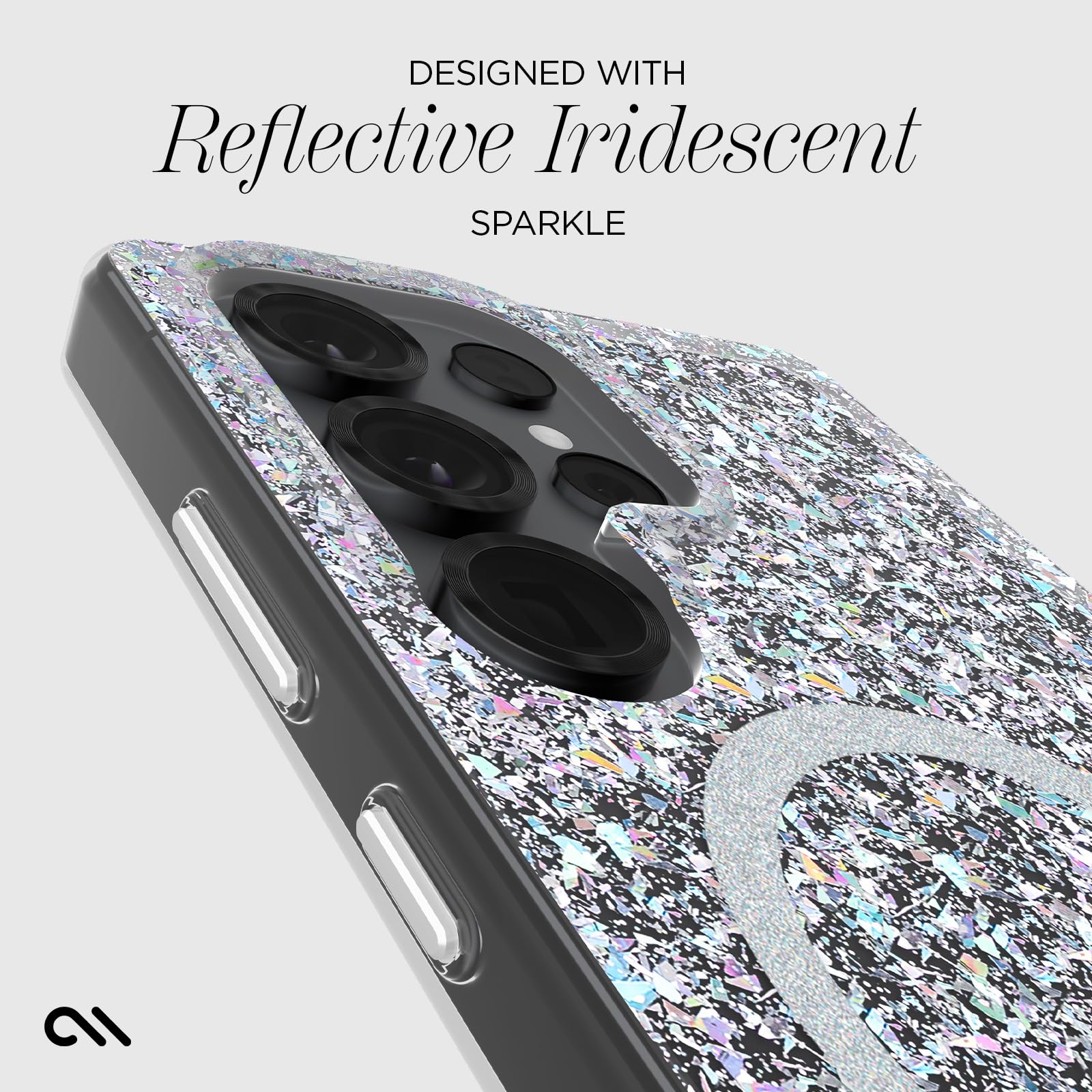 Case-Mate Etui na telefon Samsung Galaxy S25 Ultra [ładowanie magnetyczne i bezprzewodowe] opalizujące błyszczące etui na telefon [ochrona przed upadkiem 3,7 m – etui premium na telefon Samsung Galaxy
