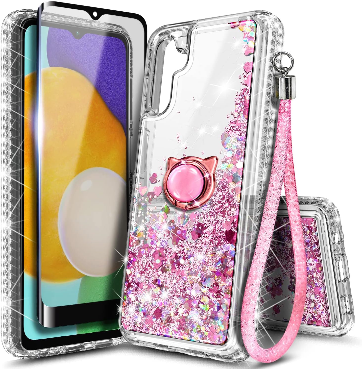 NZND Case for Samsung Galaxy A13 4G/5G with Tempered Glass