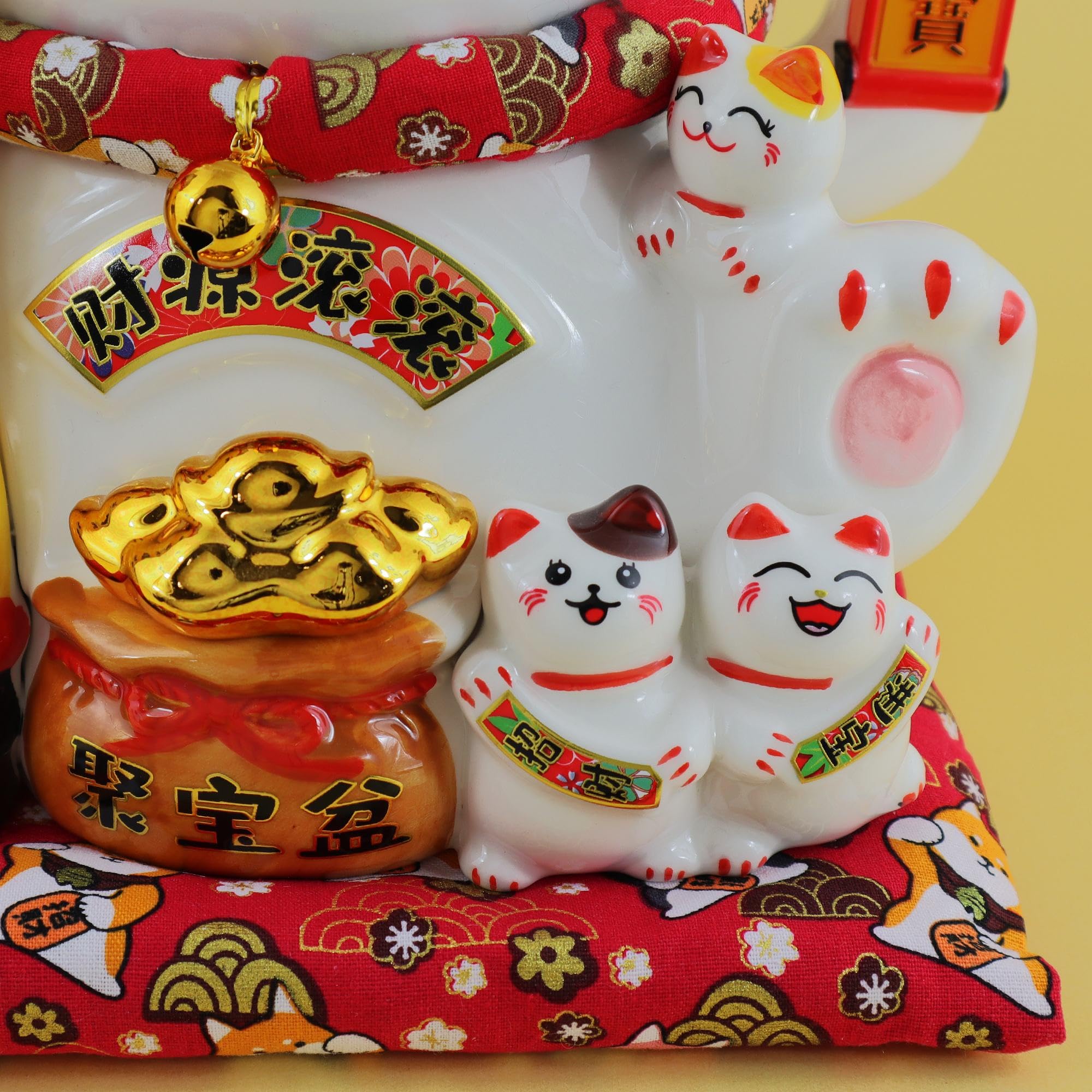 Freak Scene Kot na szczęście - Maneki-Neko - macha kot z porcelany 21,5 cm biały - Maneki Neko 03