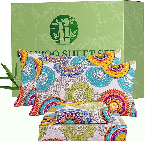 Miniatura 8 de Bedlifes - Juego de sábanas para cama de tamaño queen, diseño ultra suave con bolsillo profundo, 100% microfibra, estampado floral de rosas rojas (4