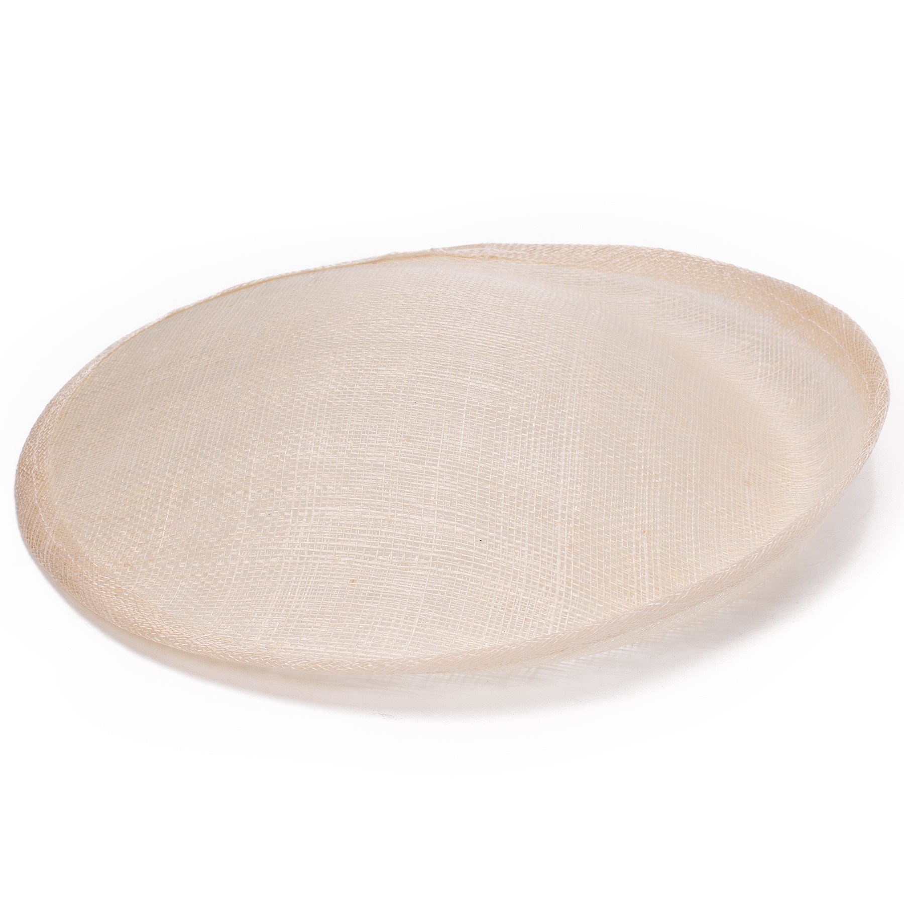 LawlietRound Saucer Sinamay Inspired Percher Hat Fascinator Millinery Base B055