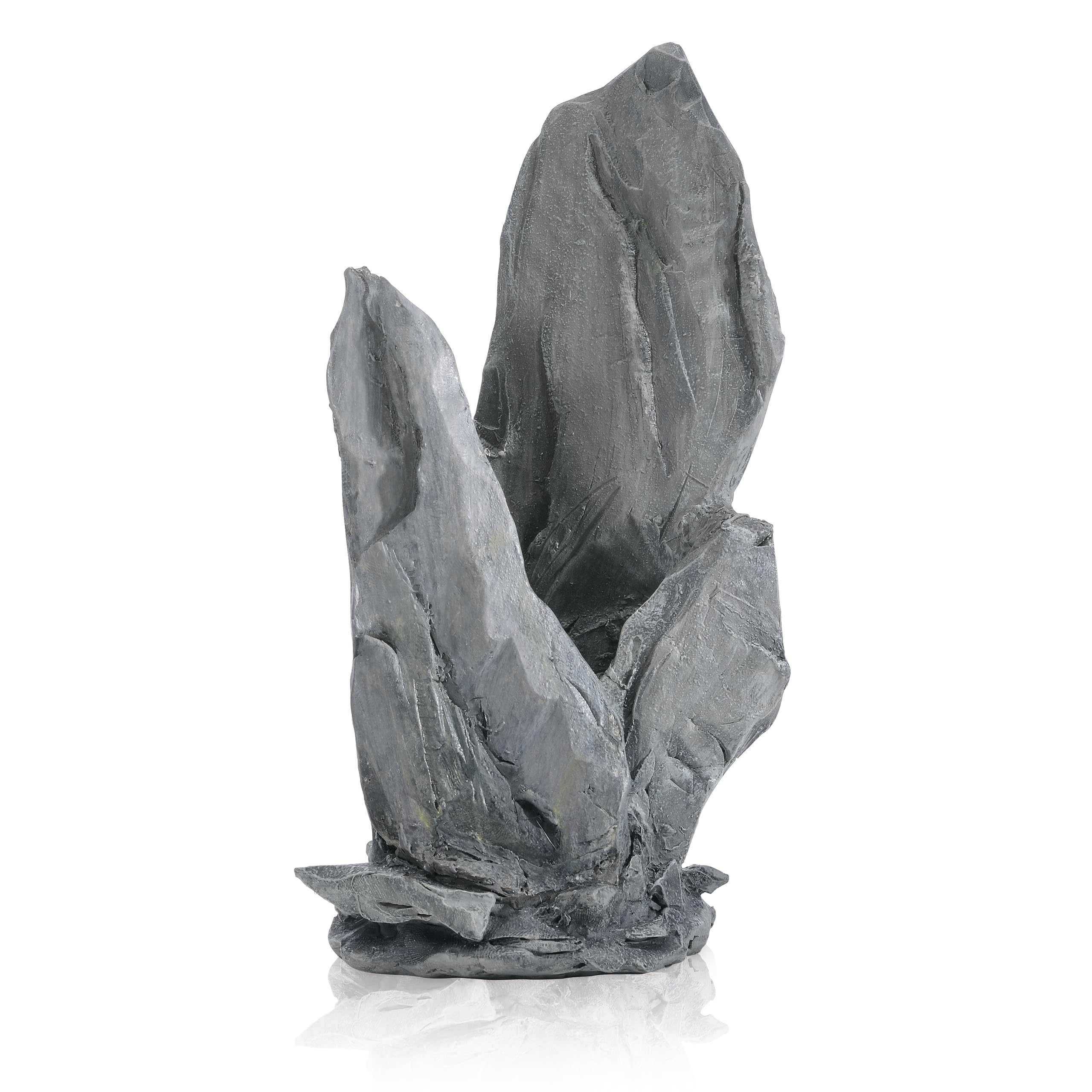 biOrb Fish Tank Decorations, Slate Aquarium Ornament (Medium, Grey), Beautifully Detailed Artificial Fish Tank Accessories To Add Colour, Natural-Looking Aquarium Decor For Scenic Background