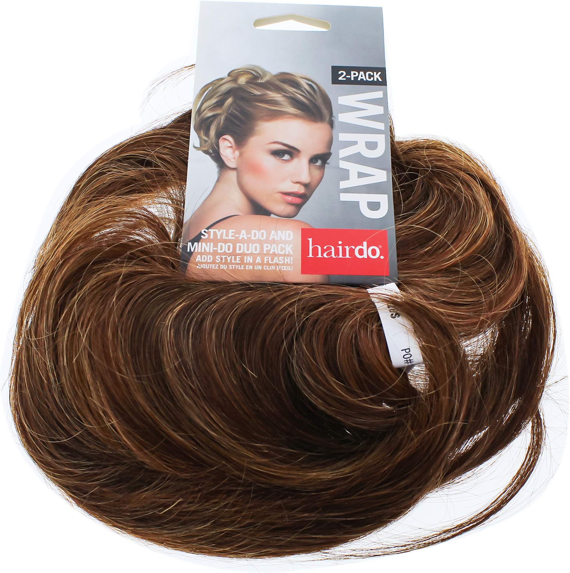 Style-a-Do/Mini-Do Duo Pack Color R28S GLAZED FIRE - Hairdo Set of 2 Hair Wraps Tru2Life Heat Friendly Synthetic Formal Updo Bun Hairpiece