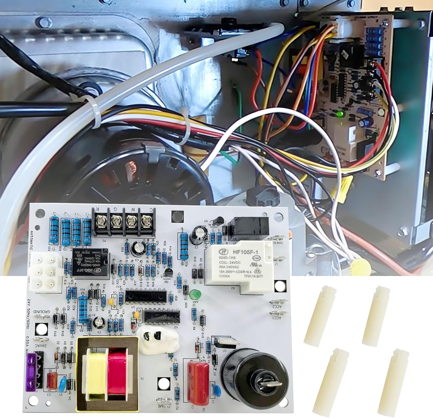 60105 Ignition Control Board Compatible with Unit for MHU and HSU Series 6-pin Control Board BTU Values up to 125000