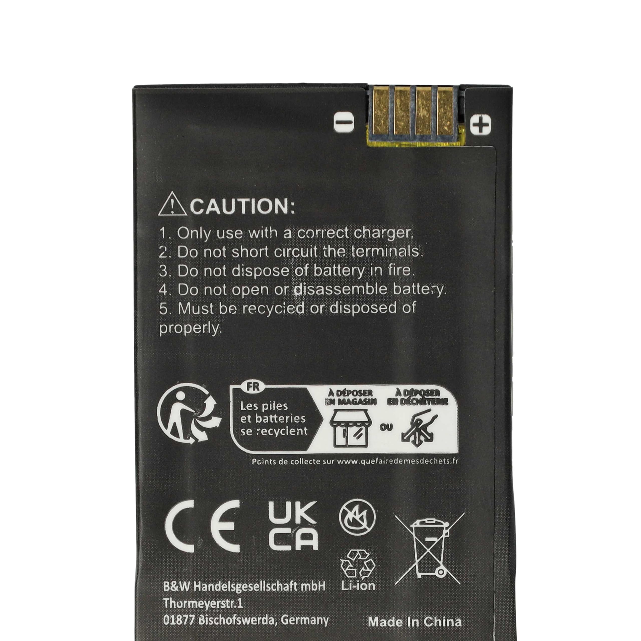 vhbw 10 x akumulator zamienny do Motorola SNN5762A, SNN5782B, SNN5765, SNN5782, SNN5819, SNN5762 do radia (1800 mAh, 3,7 V, Li-Ion)