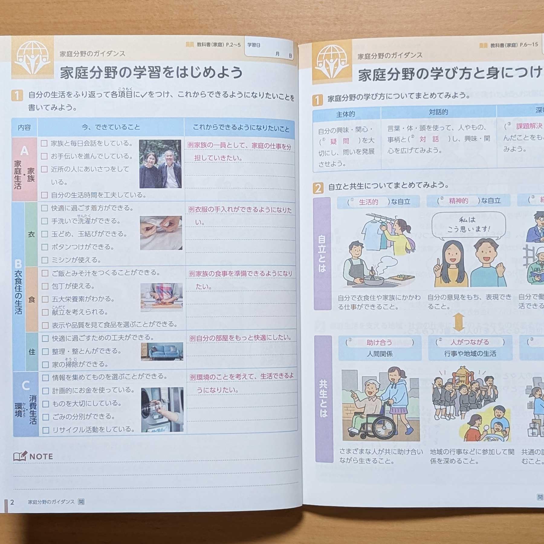 Amazon.co.jp: 2026年度「技術・家庭ノート 家庭分野 開隆堂版【教師用